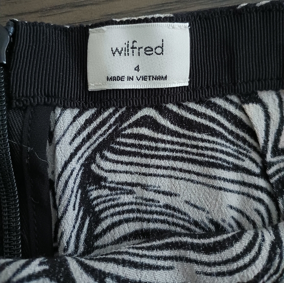 Anthropologie Artizia Wilfred Animal Print Crepe A-line Skirt  Size 4 pre-owned - Picture 2 of 6